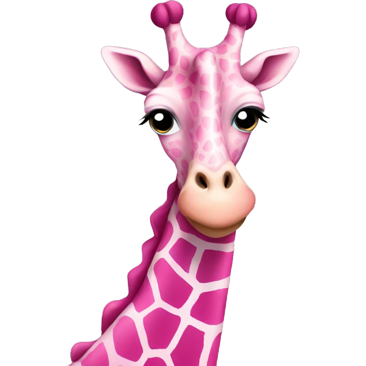 pink giraffe  emoji