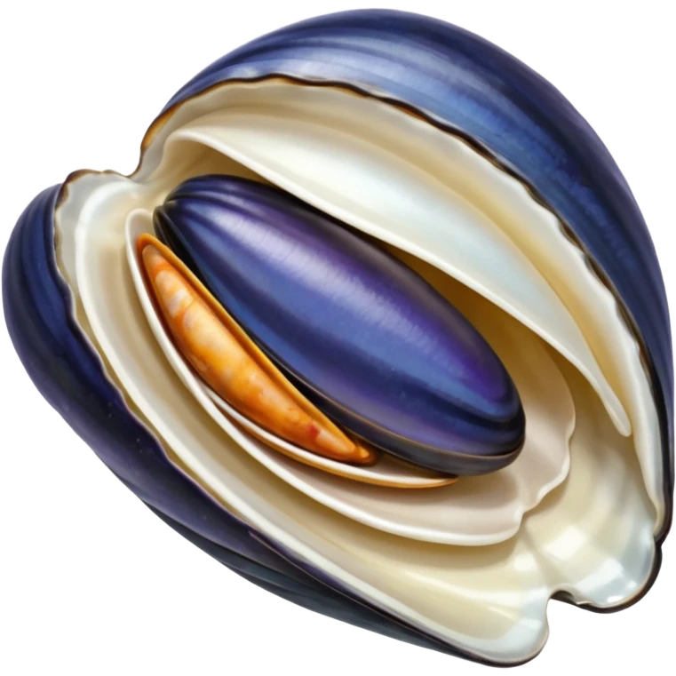 sticker of one open mussels emoji