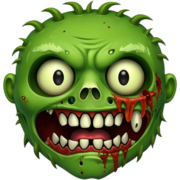 Zombie green rabite face emoji