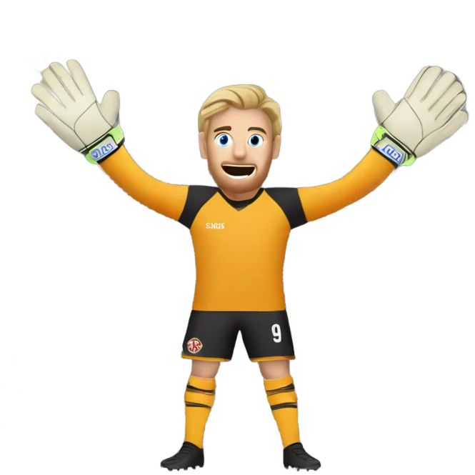 Sausage roll as a goal keeper emoji