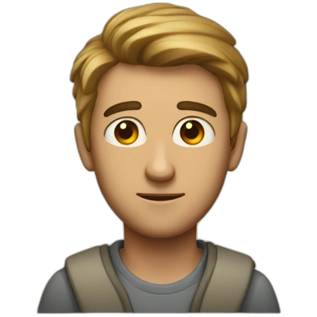 guy looking wieard at you emoji
