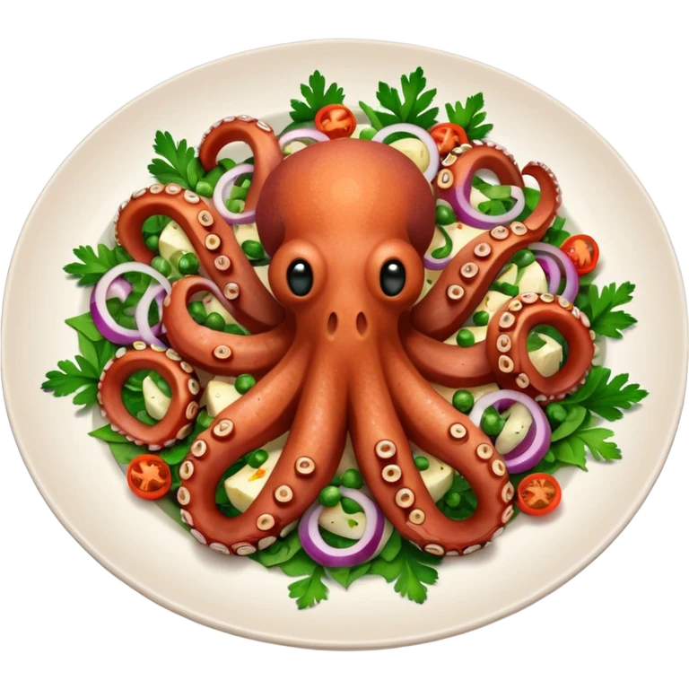 cooked octopus salad emoji
