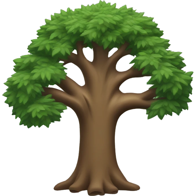evergreen tree with muscle arms emoji