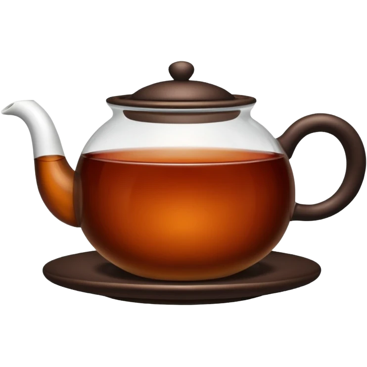 Cup of black tea emoji