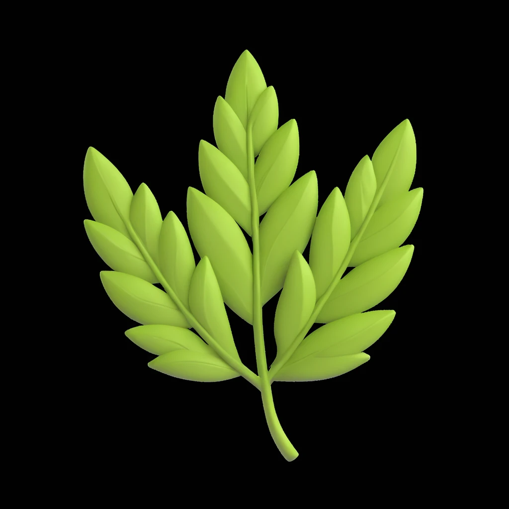 Лавровий лист accent background  emoji