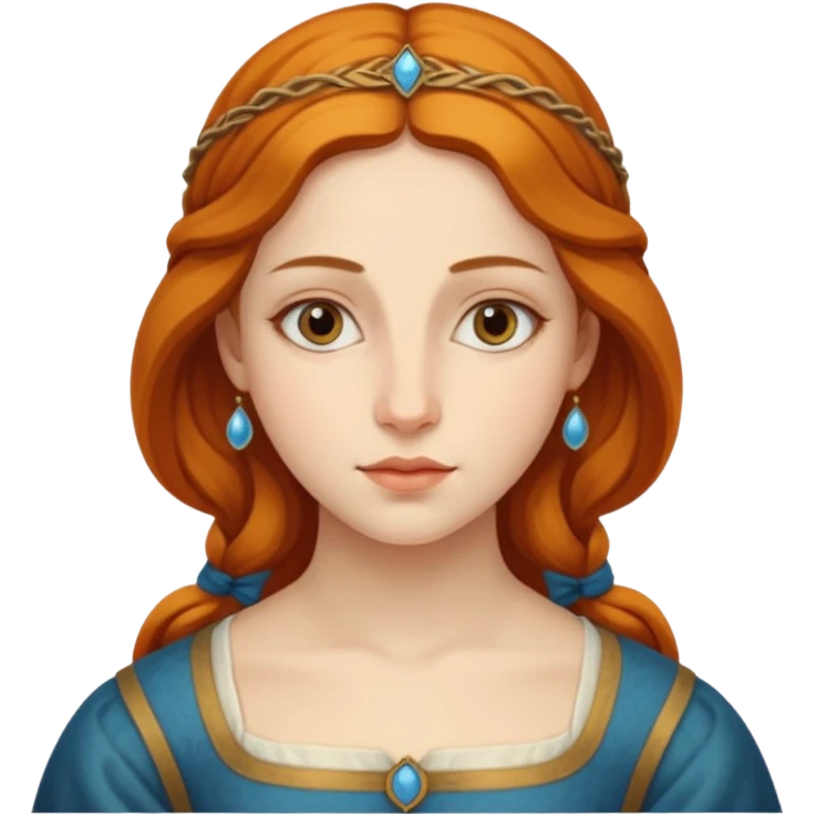 Renaissnace Mona Lisa painting emoji