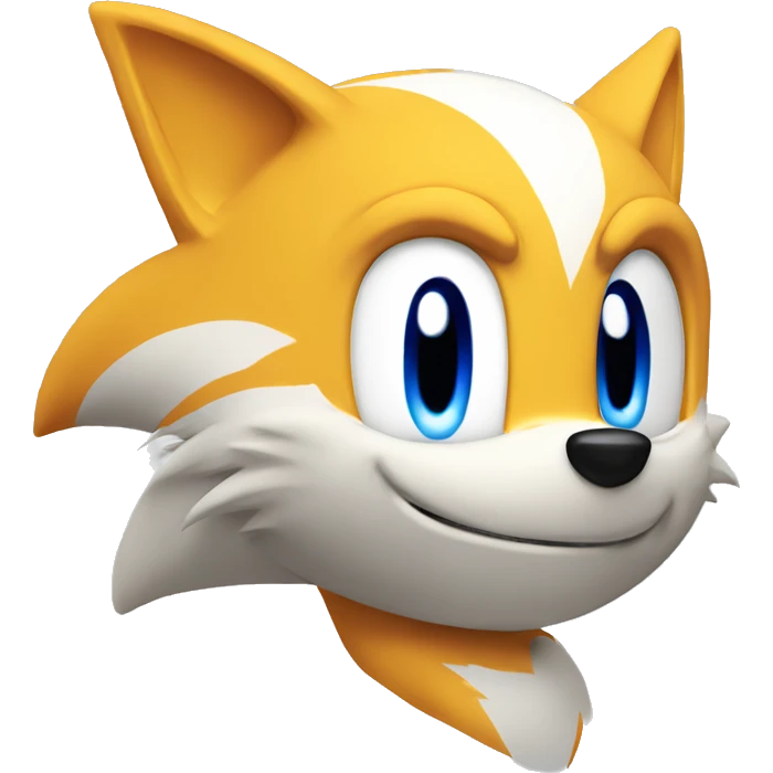 tails head, sonic, blue eyes emoji