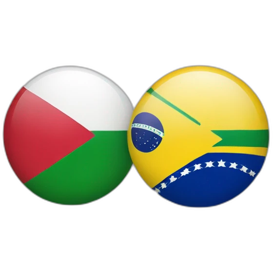 Flag of Japan and Brasil  emoji