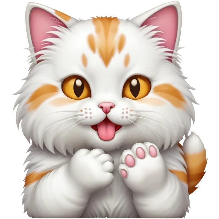 Cat licking emoji