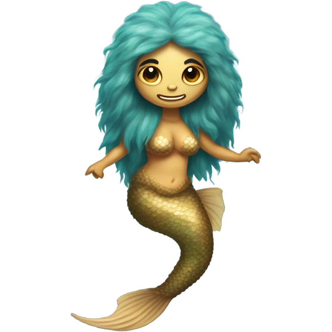 Sasquatch mermaid  emoji