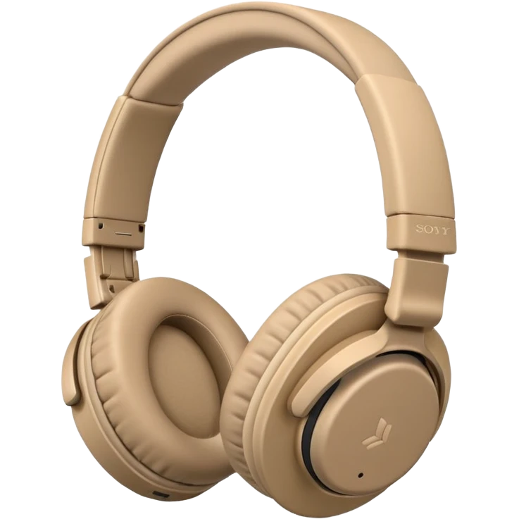 beige sony headphones emoji