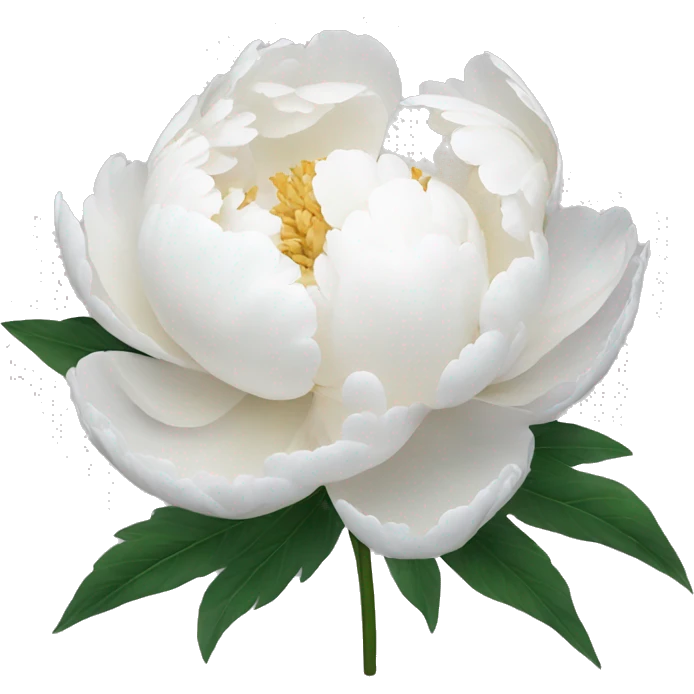 White peony emoji