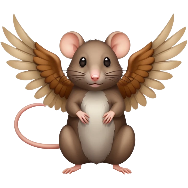 Rat with wings emoji
