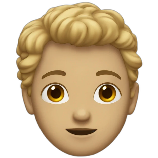 Un cœur beige emoji