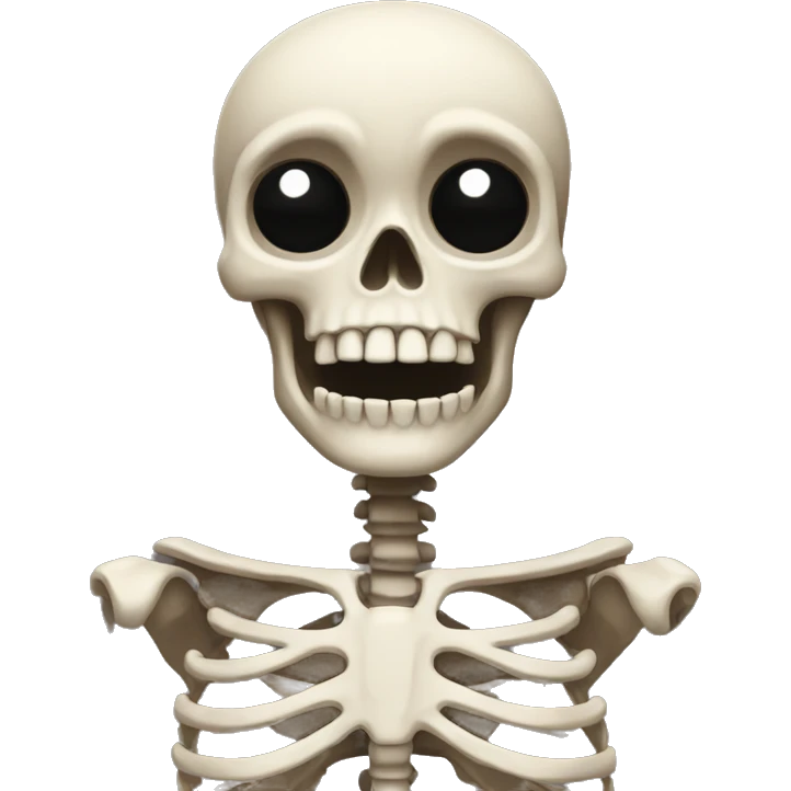 Skeleton shocked  emoji