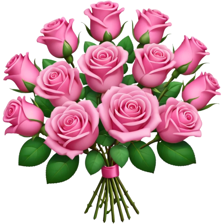 pink valentine bouquet emoji