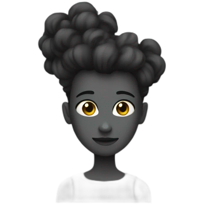 Cœur noir brisé  emoji