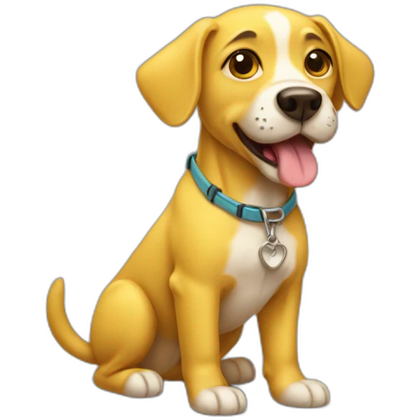 dog yellow emoji