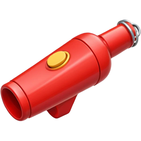 whistle in red emoji