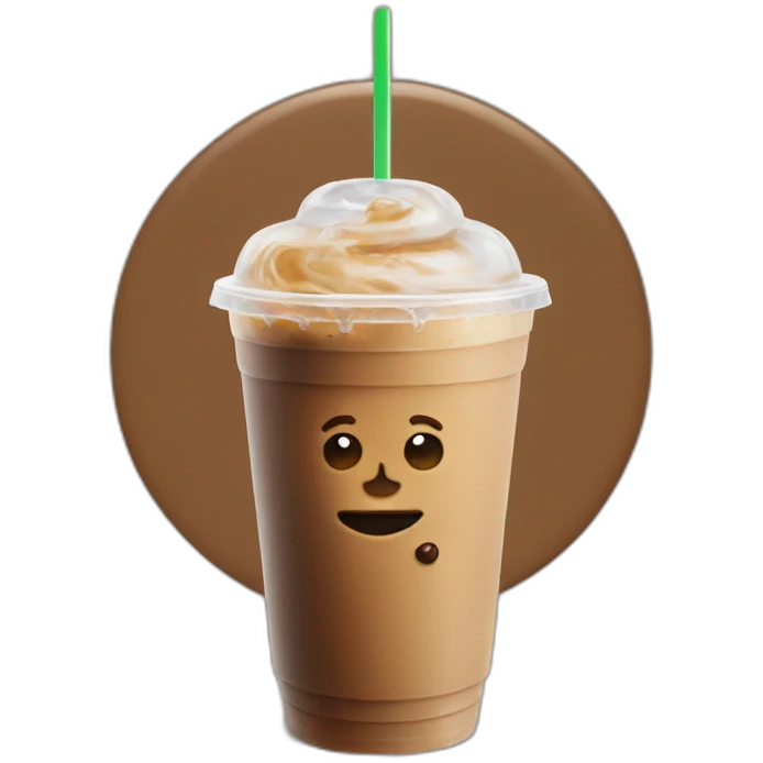 Joe Biden iced coffee with the gays emoji
