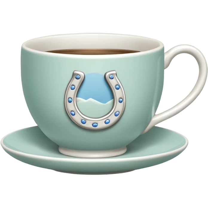 Horseshoe tea cup emoji