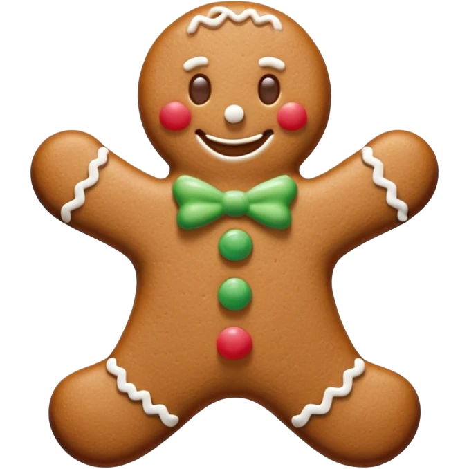 gingerbread man emoji