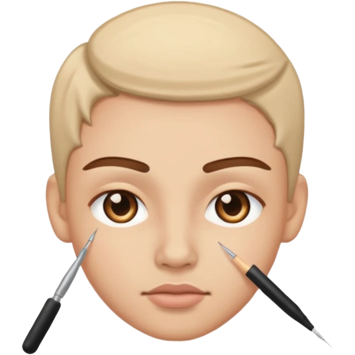 threading eyebrow emoji