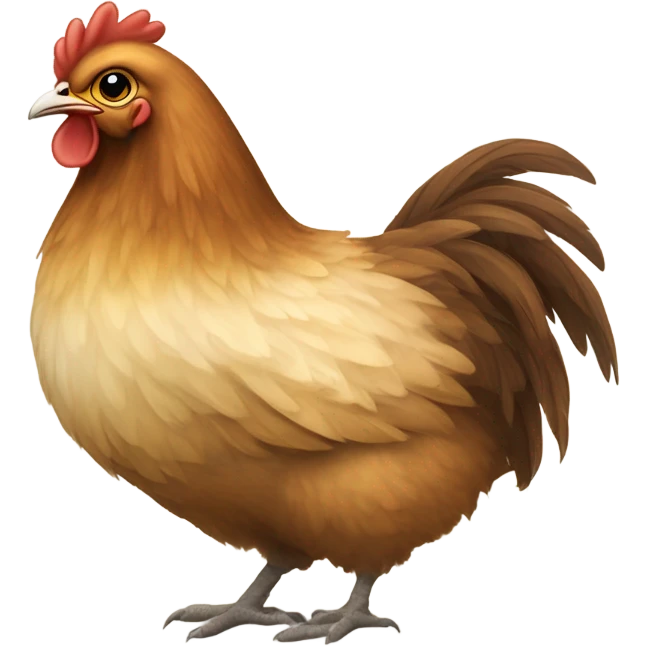 Cute hen emoji