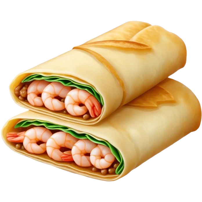 Bánh Xèo Cinematic Realistic Bánh Xèo Dish Emoji, depicted as a crispy, folded crepe filled with shrimp and pork, rendered with dynamic textures and vibrant, appetizing lighting. emoji
