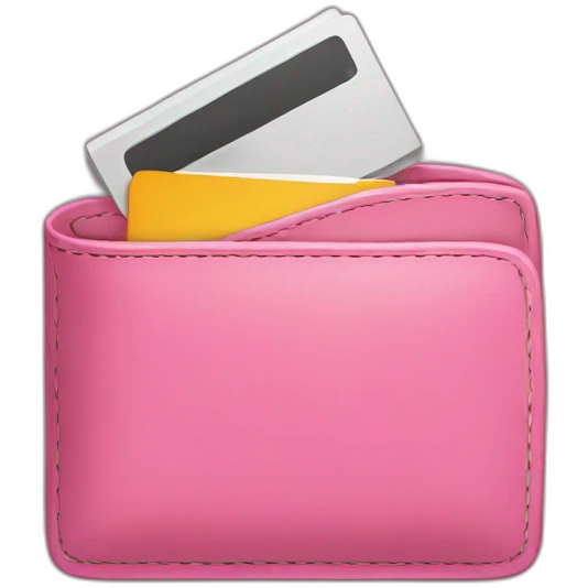 Empty pink wallet emoji