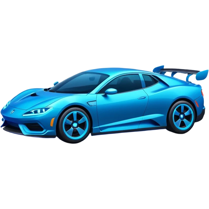 car with neon lighting emoji