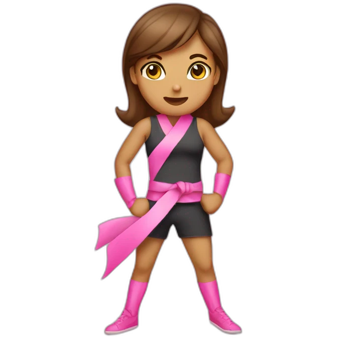 Survivor #BreastCancer Pink ribbon fighting kicking ass emoji