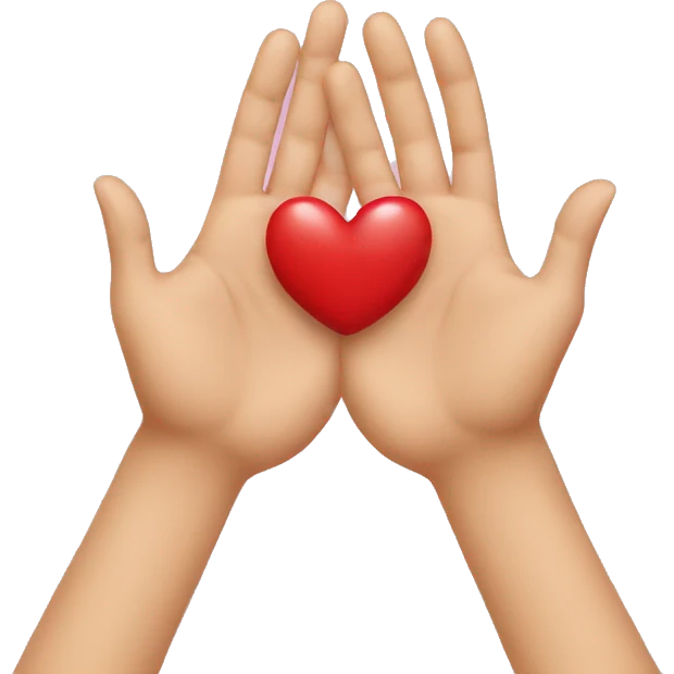 heart with hands emoji