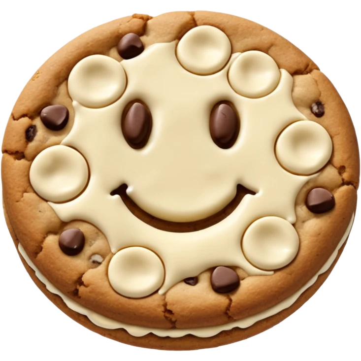 White chocolate chip chips ahoy cookie emoji