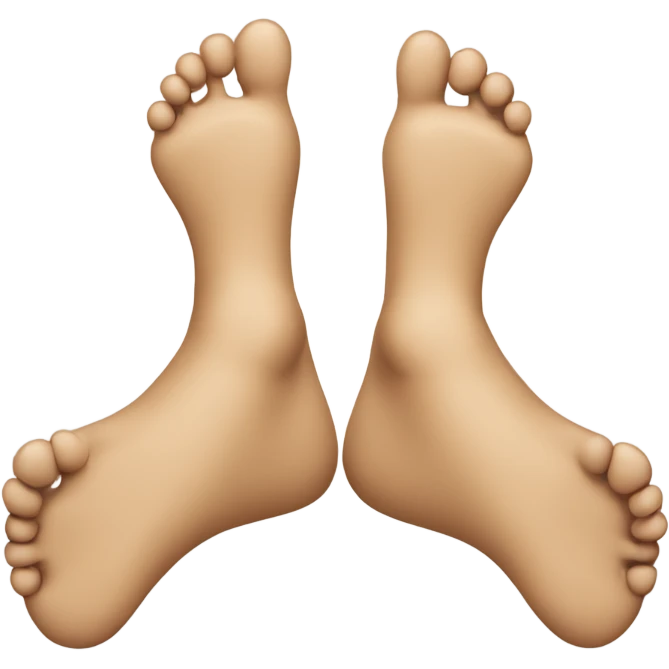 Smile face with feet up and the back emoji