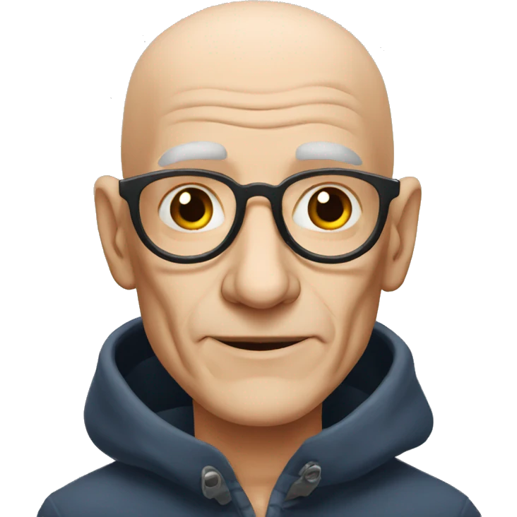 hairless old Frenchman emoji