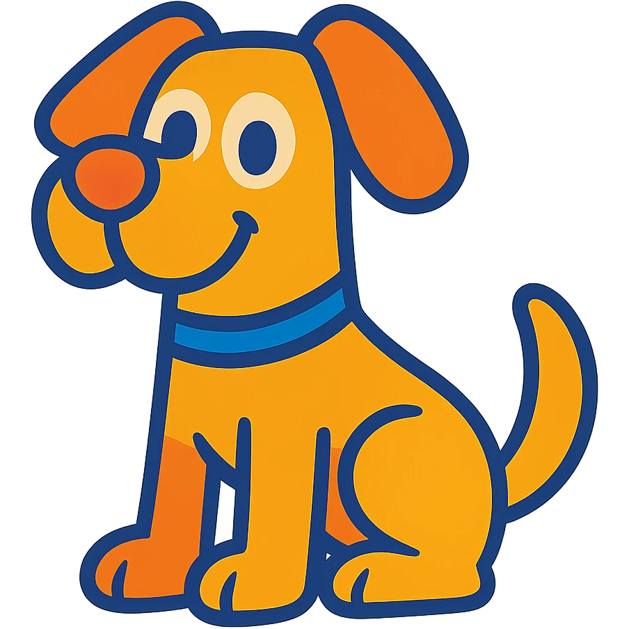 cartoon dog emoji