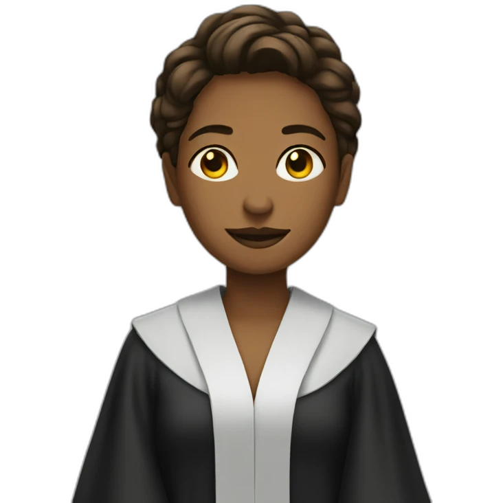 lawyer women Wearing a robe emoji