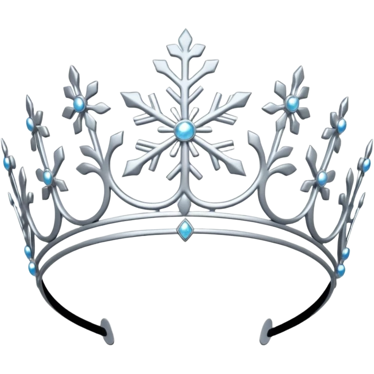 Snowflake tiara emoji
