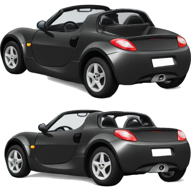 Black Smart Roadster  emoji