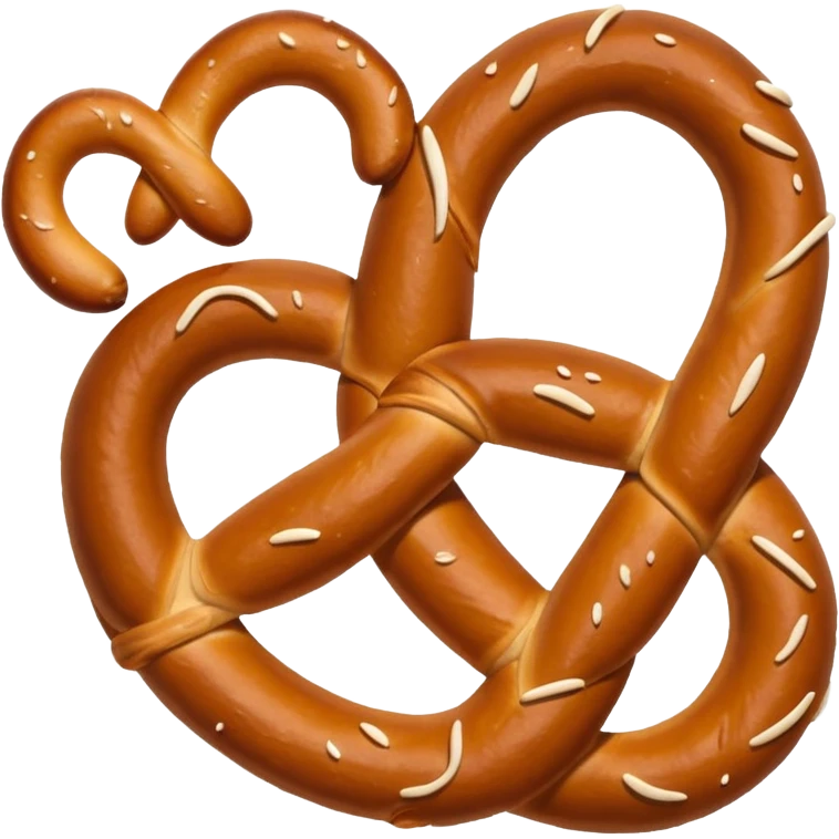 pretzel, white background emoji