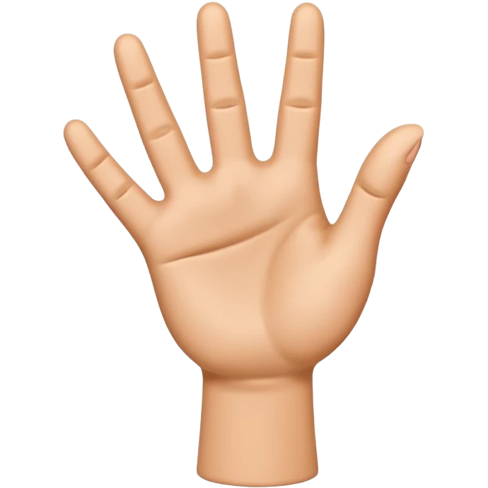 Please create a 3D emoji that shows the number 1 using fingers. I’d like it to resemble the iPhone emoji style!" emoji