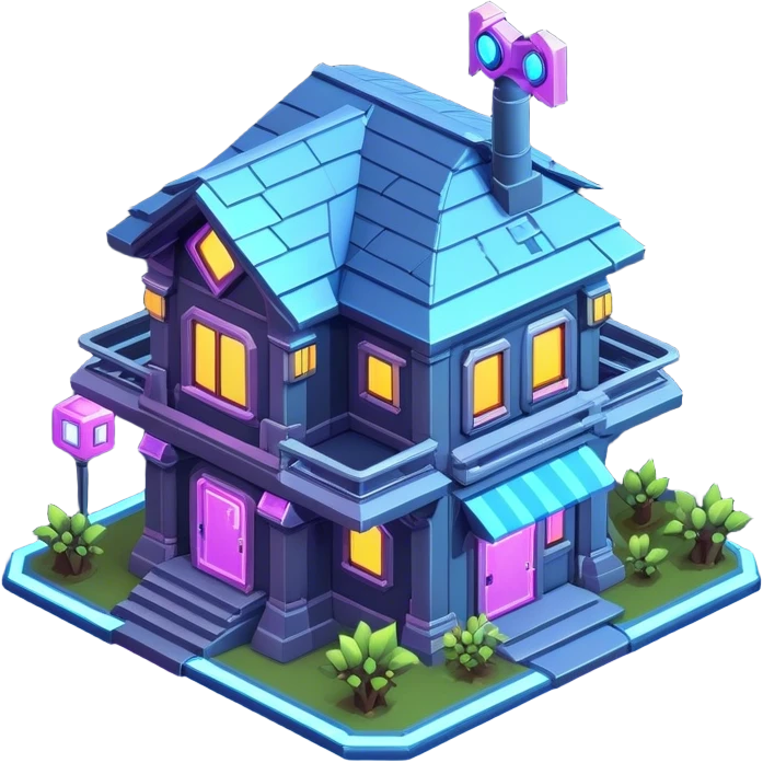 StarCraft-inspired, sci-fi, isometric RTS hosue building  emoji