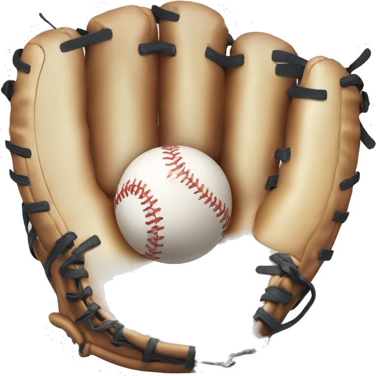 baseball glove with beer glass emoji