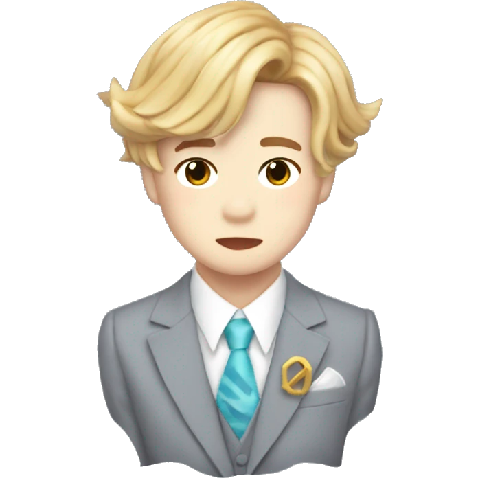 Jimin bts con un traje de tiburones  emoji
