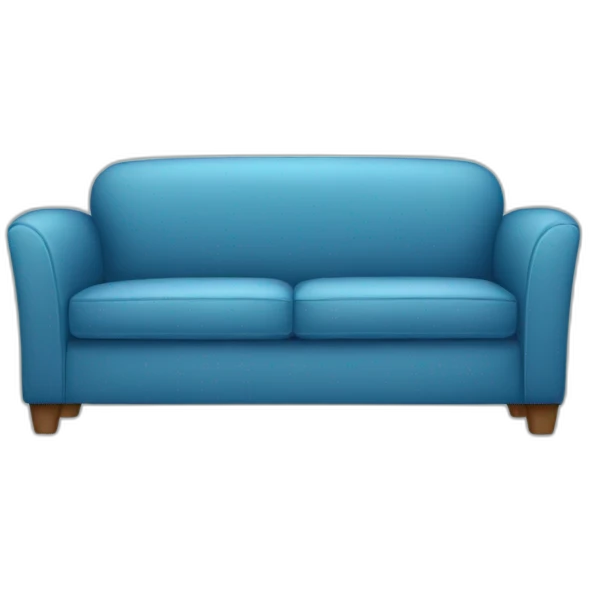 sofa blue  emoji