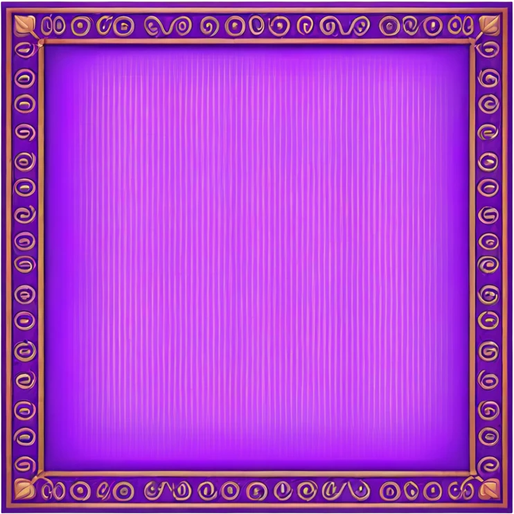 traditional patterned purple carpet emoji