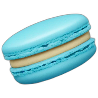 blue macaron emoji