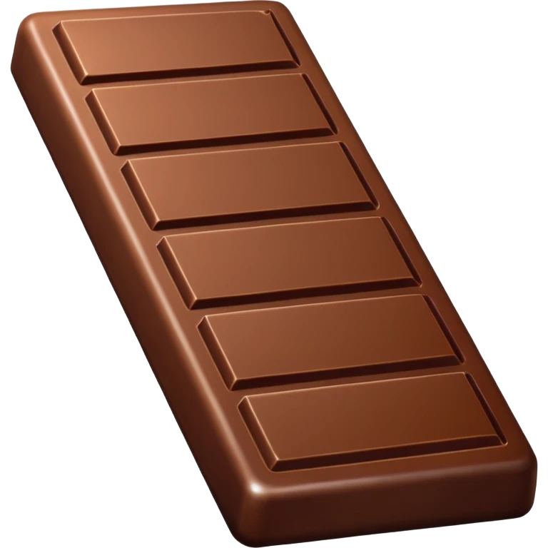 Chocolate bar emoji without gold emoji