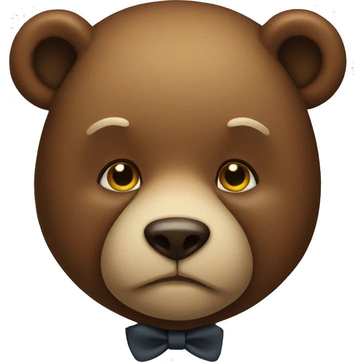 A rich bear  emoji